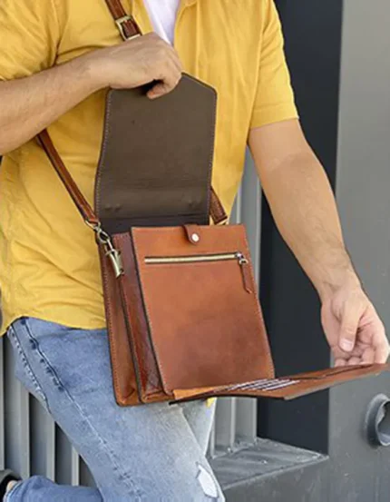 کیف چرم مردانه امید